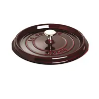 Deksel 24 cm bordeaux gietijzer