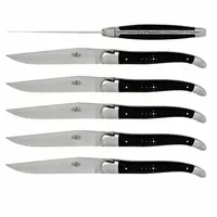 Steakmes ebbenhout set van 6