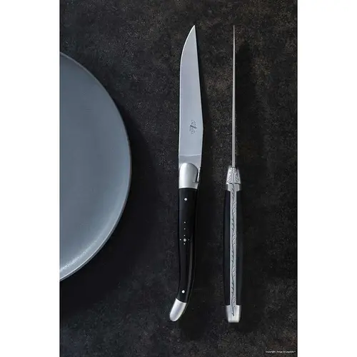 Forge de Laguiole Steakmes ebbenhout set van 6 Forge de Laguiole Steakmes ebbenhout set van 6