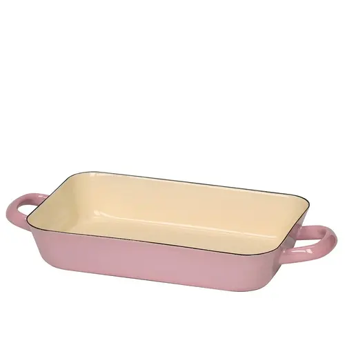 Riess Ovenschaal emaille Roze Riess Ovenschaal emaille Roze