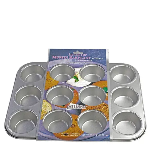 Patisse Muffin bakplaat silvertop Patisse Muffin bakplaat silvertop