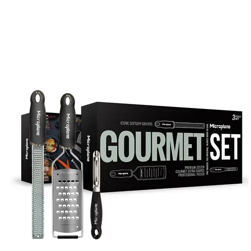 Microplane Gourmet rasp- en schilset 3-delig Microplane Gourmet rasp- en schilset 3-delig