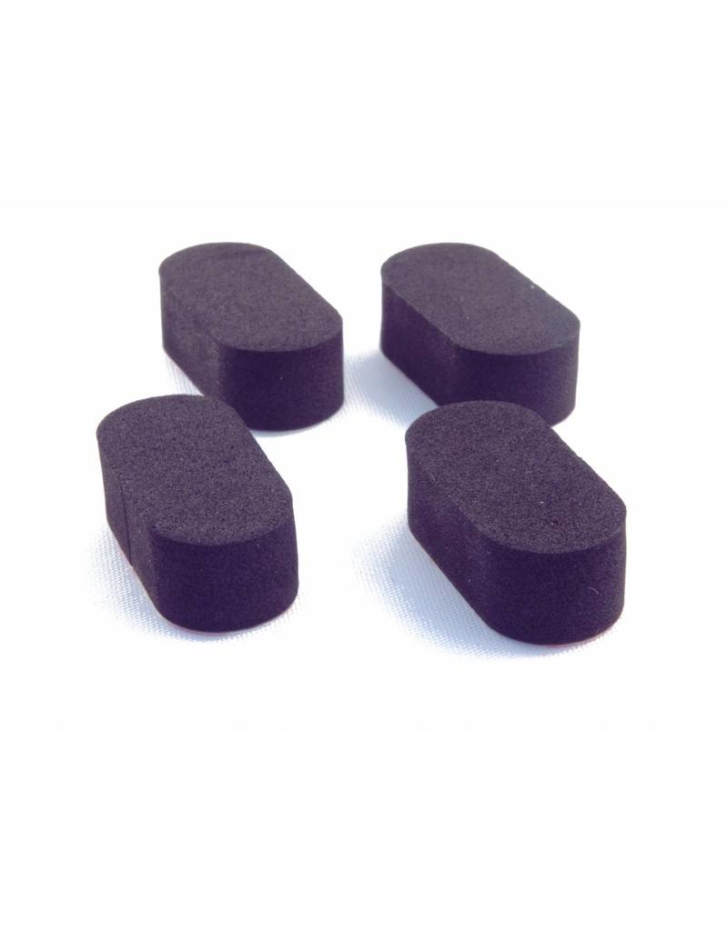 4X Soft pads voor onder drone (zwart of oranje)