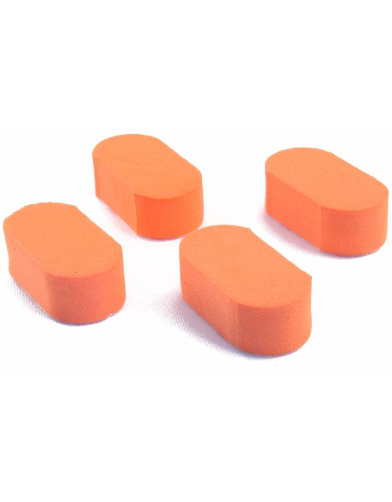 4X Soft pads voor onder drone (zwart of oranje)