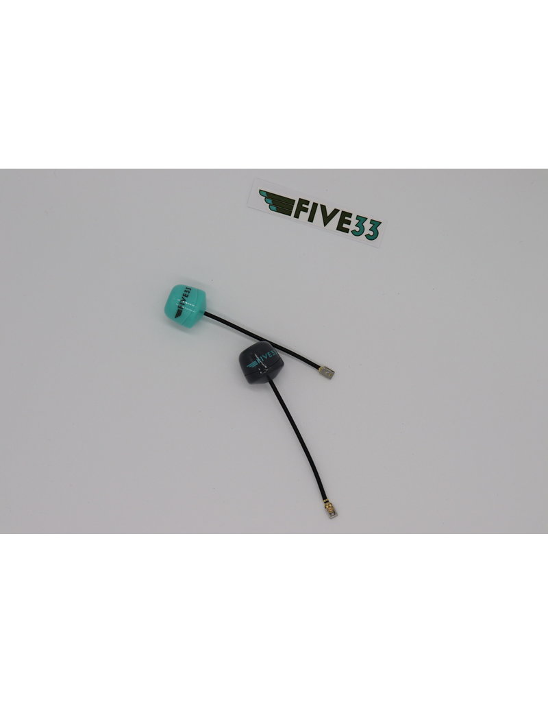 FlyFive33 AXII 2 U.FL 5.8GHz Antenna w/ Locking U.FL - RHCP - Grijs