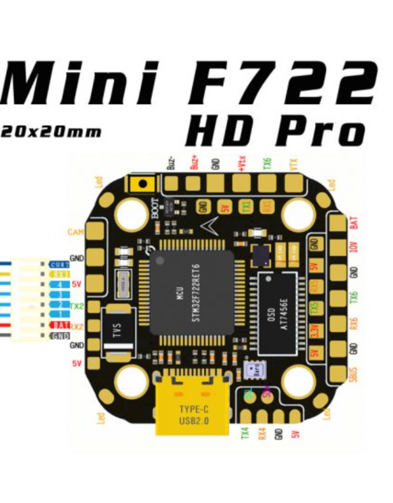 SkyStars F722 mini HD pro HD Flight Controller 20X20