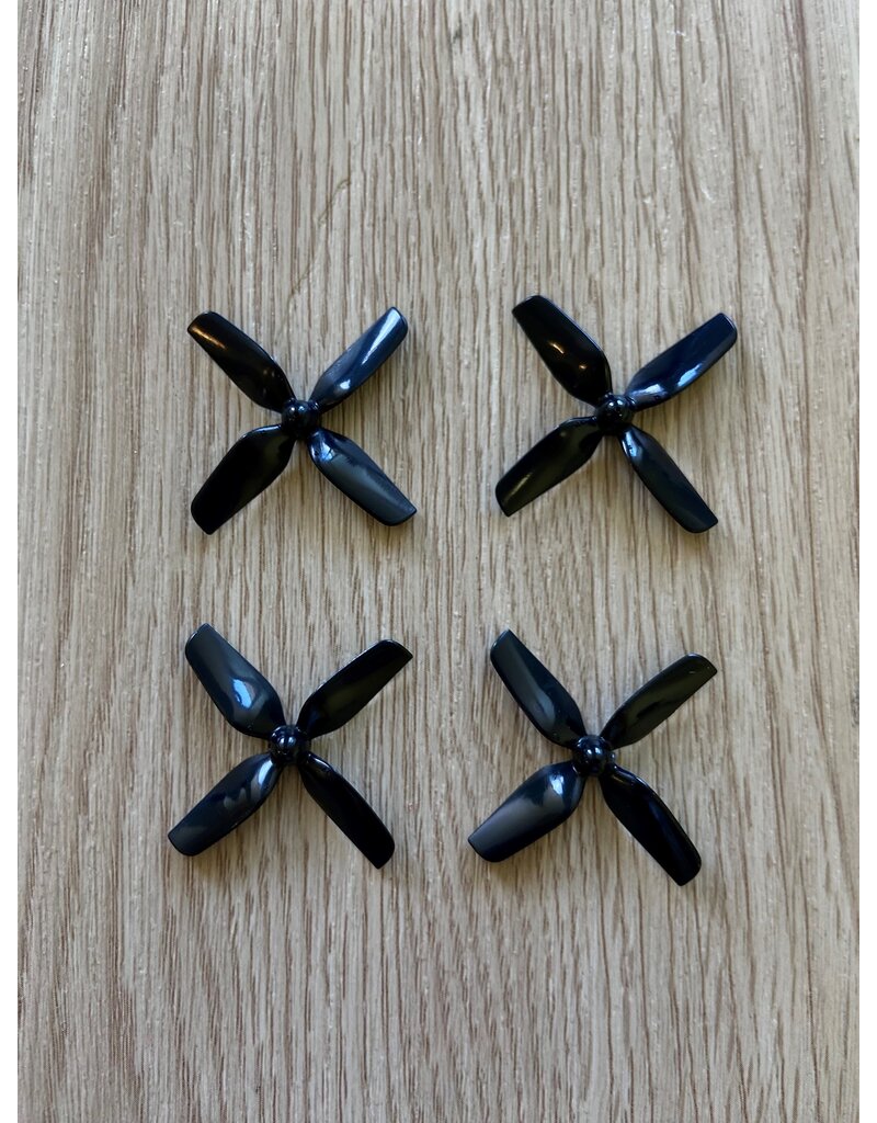 HQ HQ Micro Whoop Prop 1.6x1.6x4 - 4 stuks Zwart