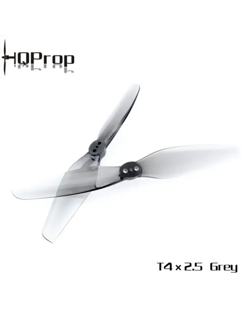 HQ HQProp T4X2.5 2 Blade Durable Propellers (4 STUKS) - Grey