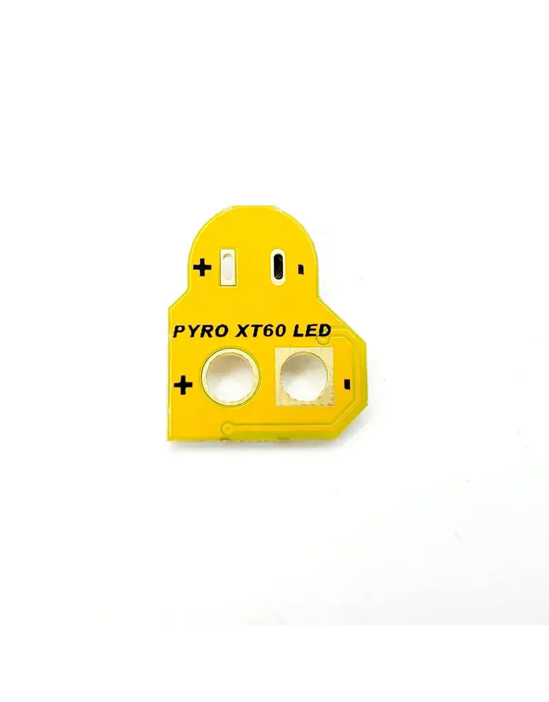 Pyrodrone XT60 Pyro-Led van Pyrodrone - 4-6S Met Capacitor Pads