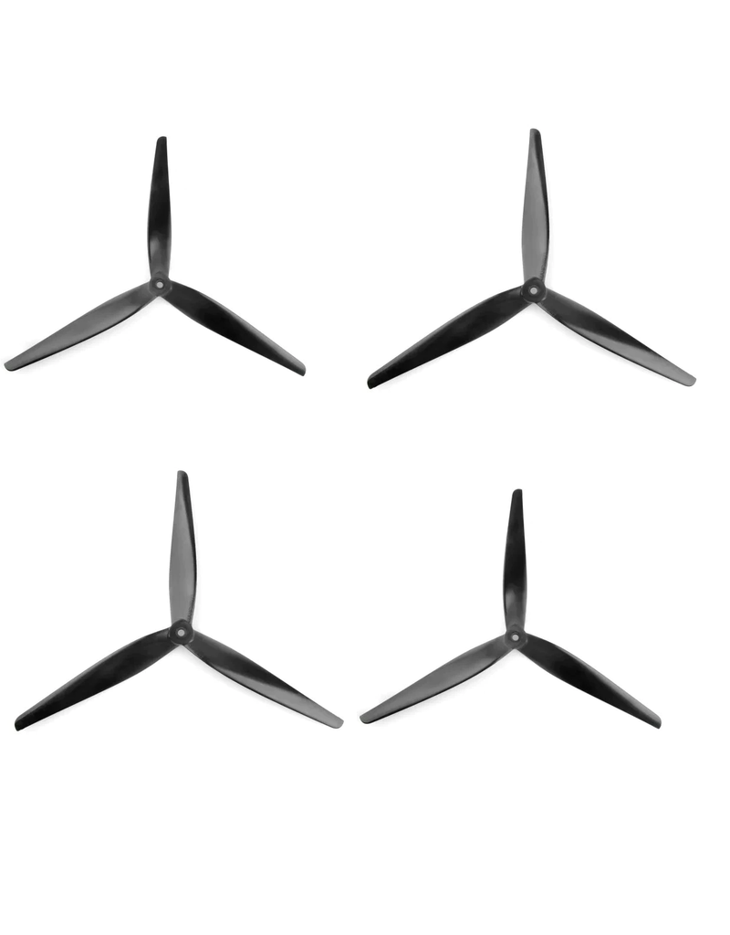 HQ (gebruikt)  Xclass 13 inch 3 blad Carbon propellers (2x CW 2x CCW) - Copy