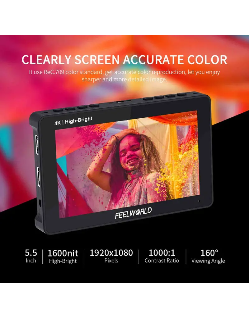 FeelWorld High Brightness LCD monitor F5 Prox - 1200nit