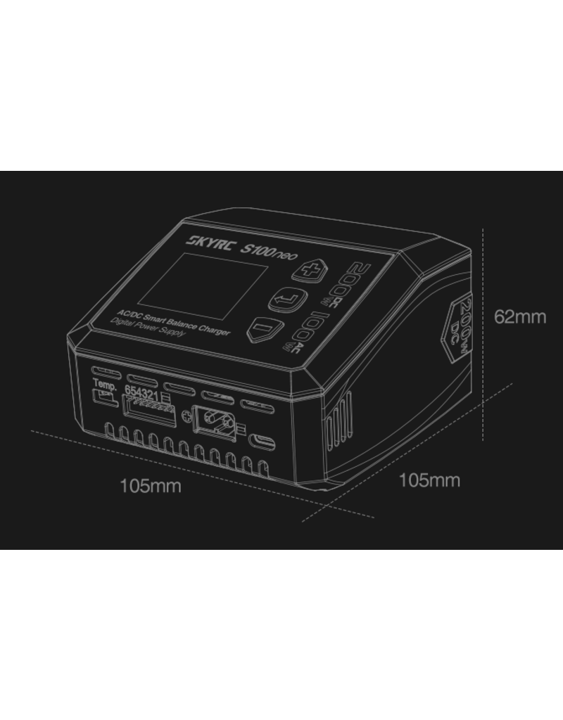 SkyRC S100 Neo AC/DC oplader