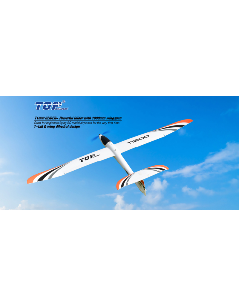 TopRC TOP RC Hobby 1800MM T1800 Zweefvliegtuig PNP