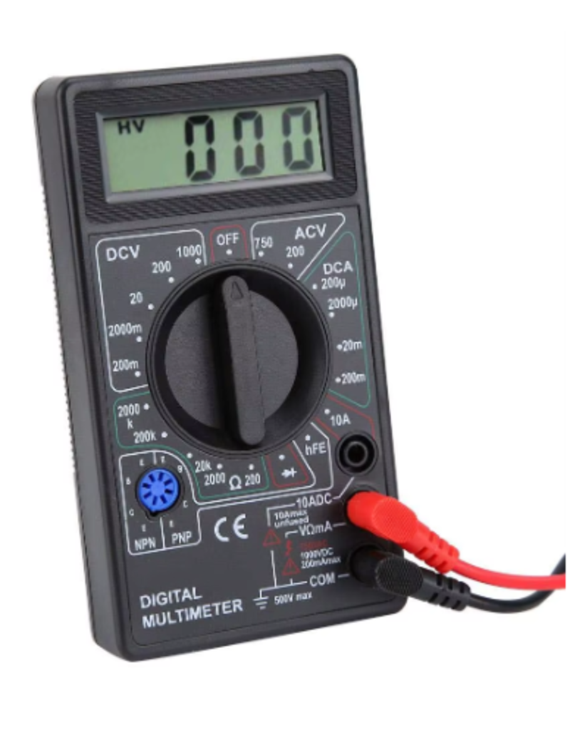 Multimeter AC-DC tot 750 volt - Spanning - Vermogen - Weerstand