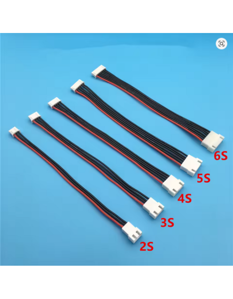 JST-XH Balans Kabel 10cm - Voor Reparatie & Verlenging - Siliconen Draad