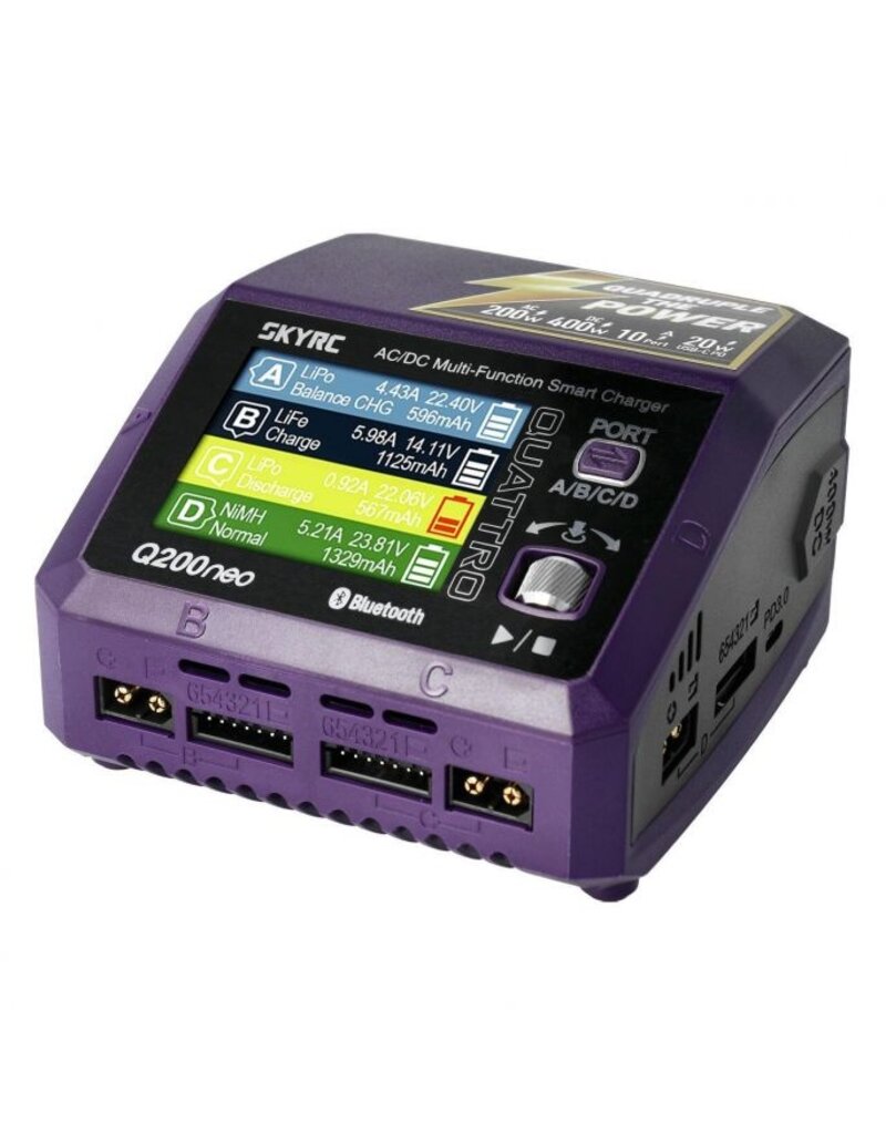 SkyRC SkyRC Q200 neo quad channel oplader voor 4 batterijen