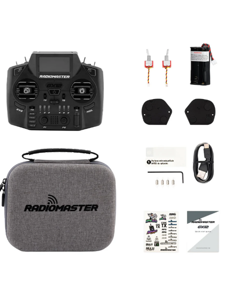 Radiomaster Radiomaster GX12 - Dual Band Dual 1W gemini Xrossband ELRS - Grijs