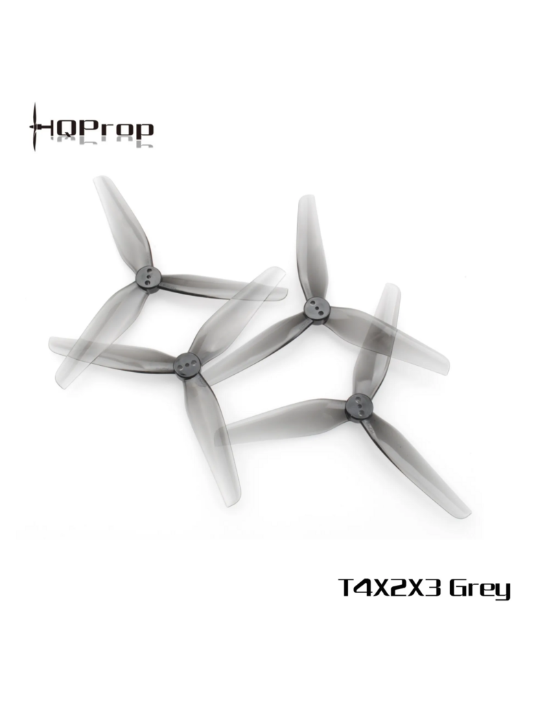 HQProp T4x2x3 Polycarbonaat 4 Inch Propellers - Grijs