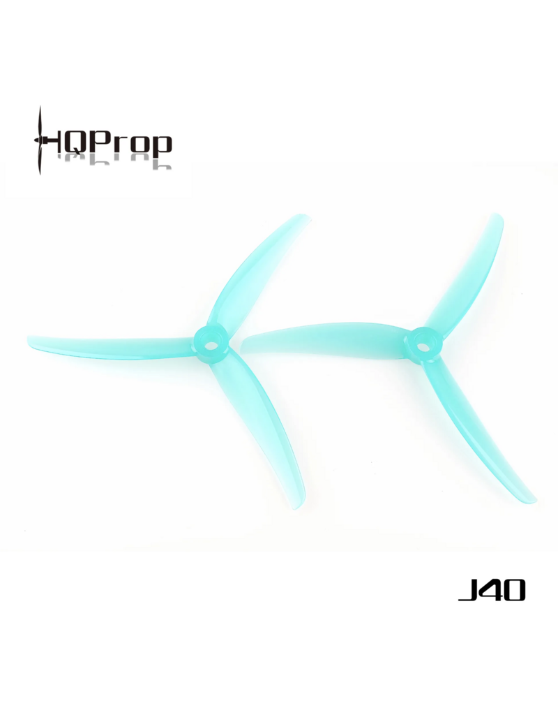 HQProp J40 - 5 inch freestyle propellers - blauw