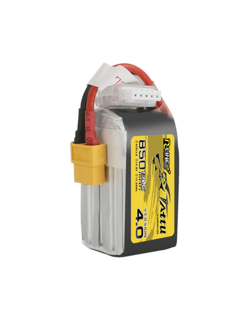 Tattu R-Line V4.0 850mAh 14.8V 4S 130C LiPo Accu XT30