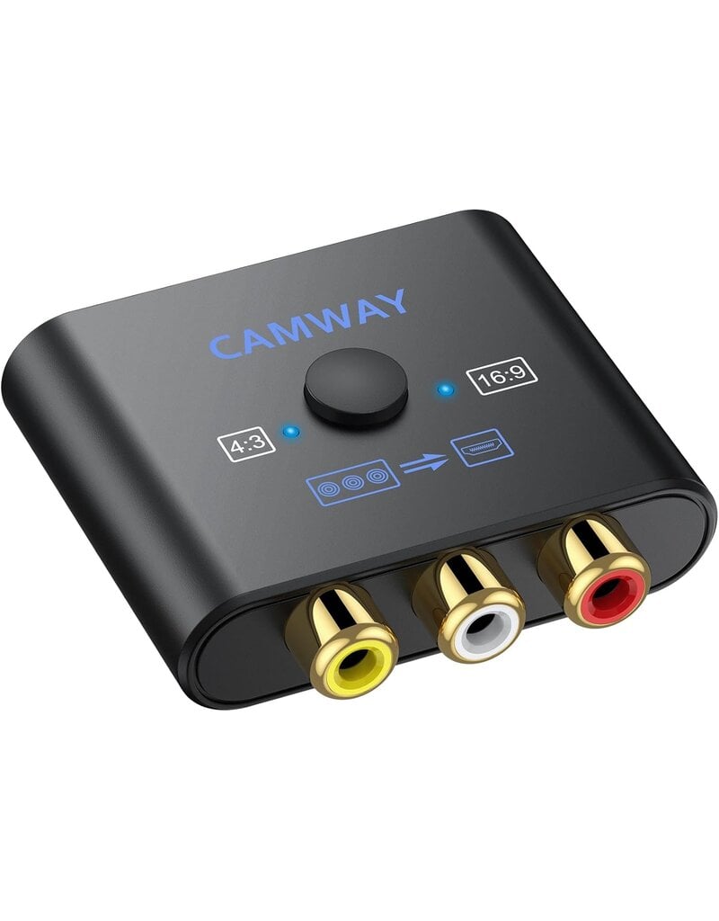 CAMWAY AV naar HDMI Converter - 1080p Upscaling voor Video
