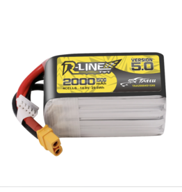 Tattu R-Line Version 5.0 2000mAh 14.8V 150C 4S1P Lipo Battery Pack with XT60 Plug