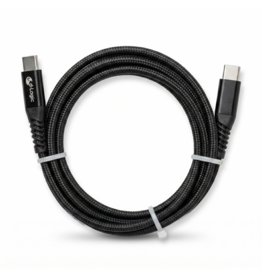 USB-C naar USB-C kabel voor Highspeed data en opladen tot 3A 60W - gevlochten mantel