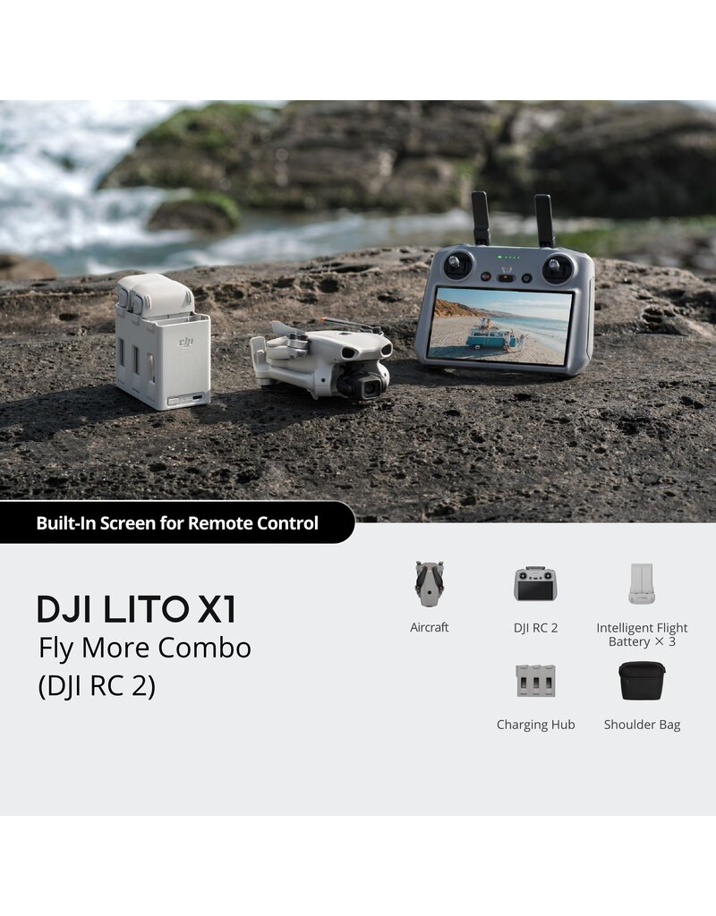 DJI Lito X1 - Fly More Combo + DJI RC 2 Smart Controller