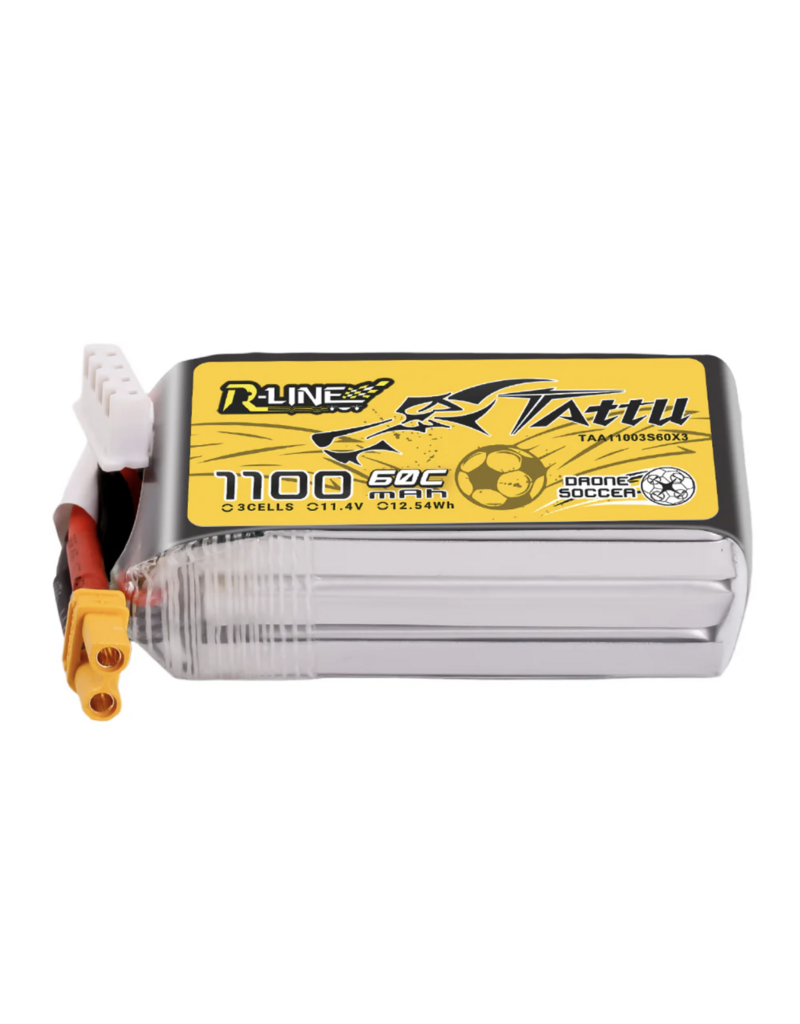 Tattu R-Line 3s 1100 mAh Lipo - 60C