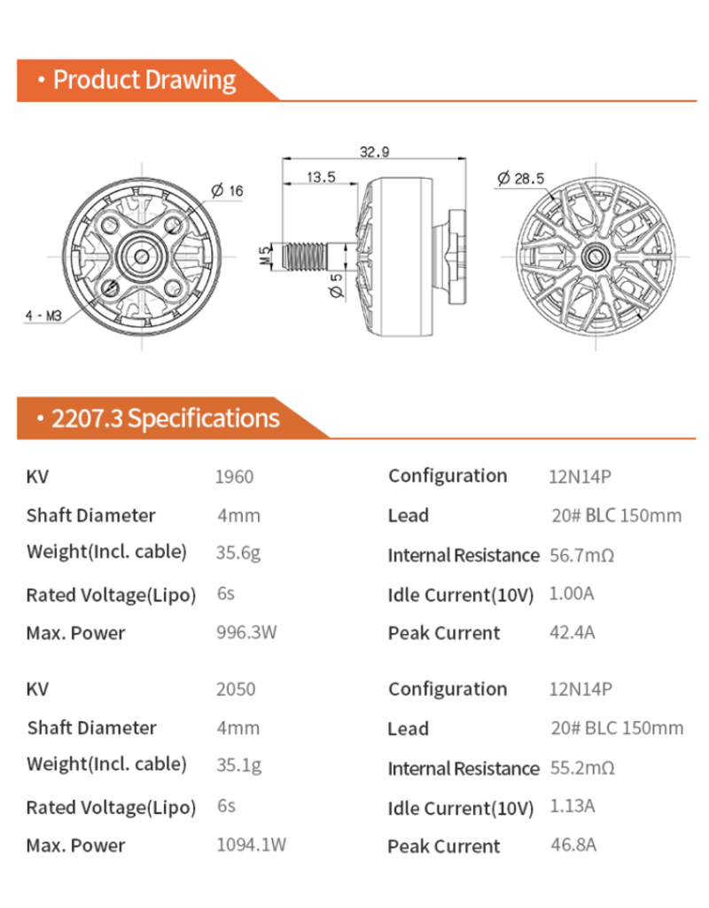 DeepSpace Aether 2207.3 1960KV
