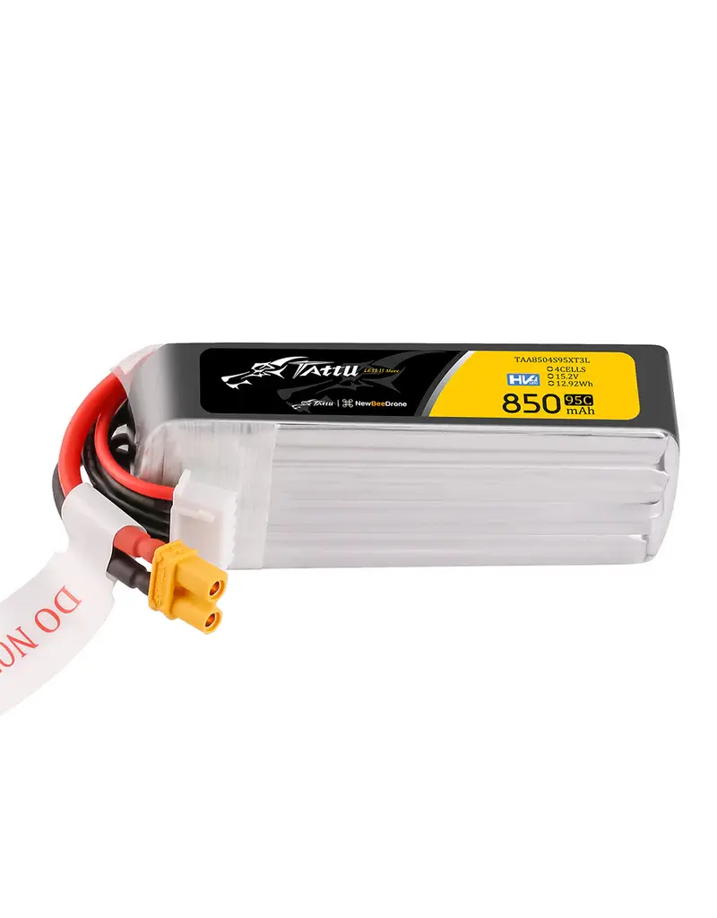 Tattu R-Line 850mAh 95C 4S 15.2V HV LiPo Long-Pack XT30