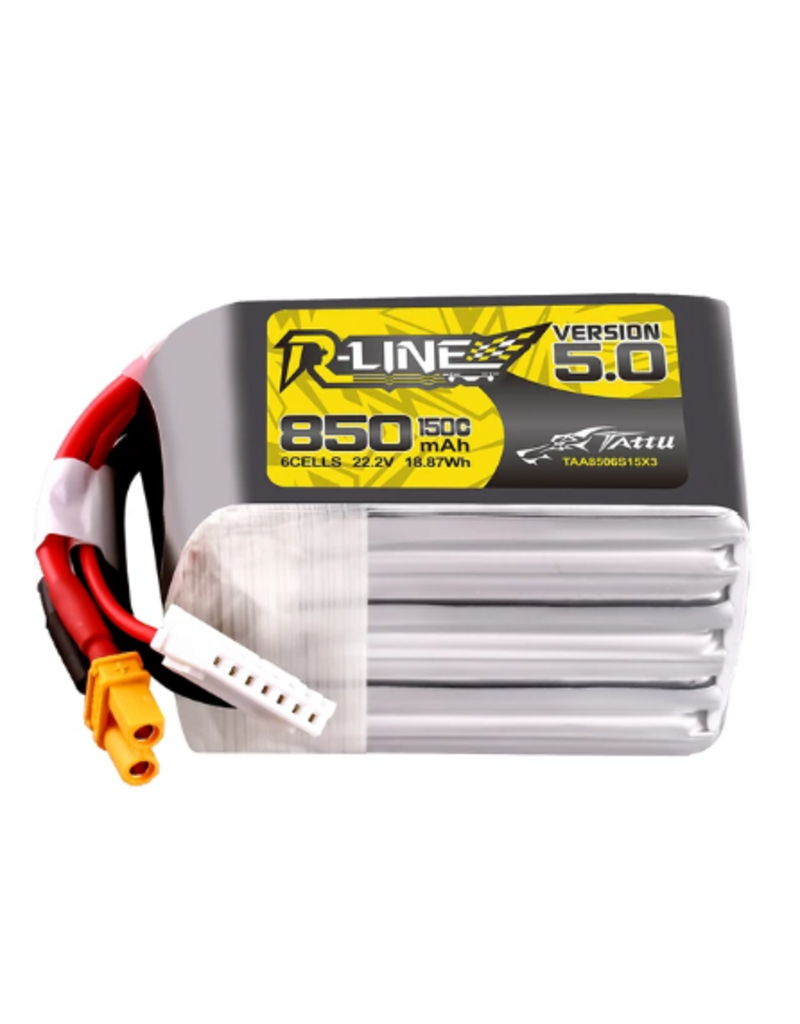 Tattu R-Line Version 6.0 850mAh 6S 150C LiPo Accu