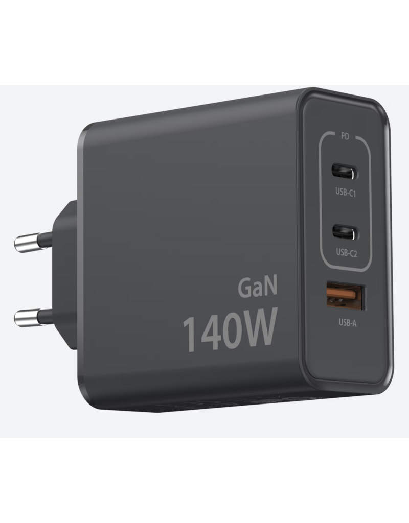 Sitecom 140W GaN USB Wandoplader met 3 Poorten