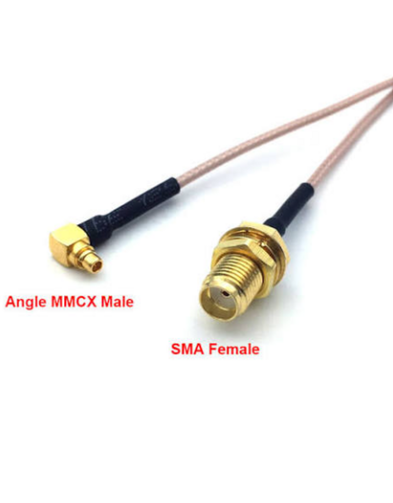 SMA Female naar MMCX Coax Kabel 70mm
