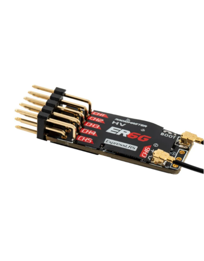 RadioMaster ER6-G 2.4GHz ELRS PWM Ontvanger - Voor Gliders