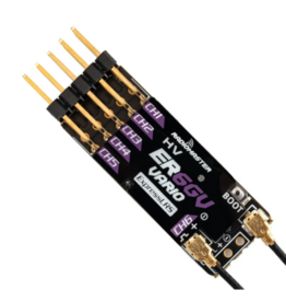 RadioMaster ER6-GV ExpressLRS 2.4GHz Receiver met Vario