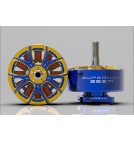 AOS Supernova 2807+ 1333KV FPV Motor Blue/Gold