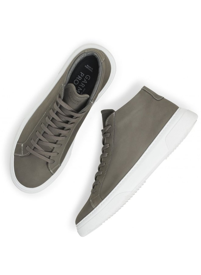 Garment Project Sneaker Type Mid Grey Nubuck