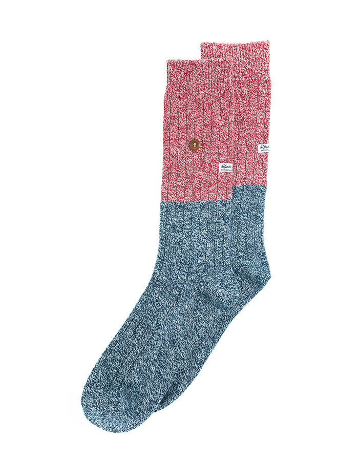 Alfredo Gonzales Socks Twisted Wool Navy/red