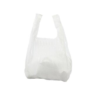 Hemddraagtas 50+30x85 cm LDPE. 50 my. Wit. 180 stuks