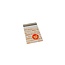 Printed shipping bag orange, 25x35+5 cm