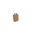 Carrying bag,  26+12x36cm, brown with flat handle