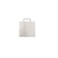 Papieren draagtassen, 32+17x25, Snacktas, wit