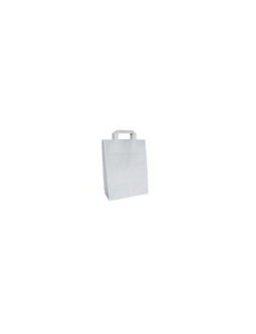 Paper Bags, 18+8x22 cm white - 50 or 400 pcs