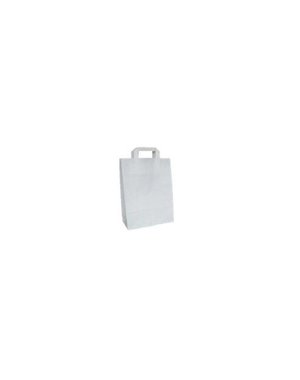  Paper Bags, 18+8x22 cm white - 50 or 400 pcs