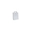 Papieren Draagtassen, 18+8x22 cm wit met plat handvat