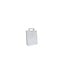 Papieren draagtassen, 22+11x28 wit met plat handvat