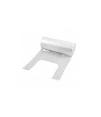 Shirt carrying bag, 23 + 6x50 cm, HDPE, 9 my, 200 pcs per roll