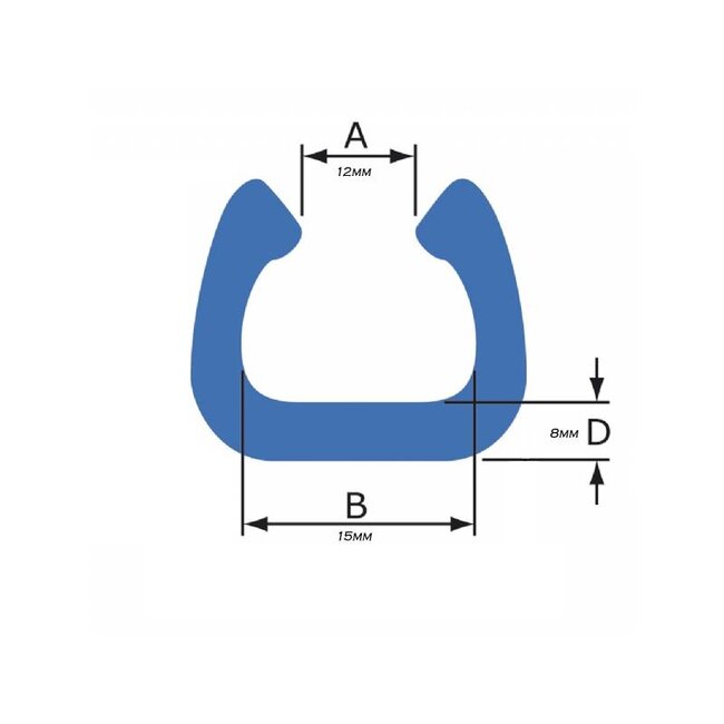 Foam corner profile, U-18, 15mm