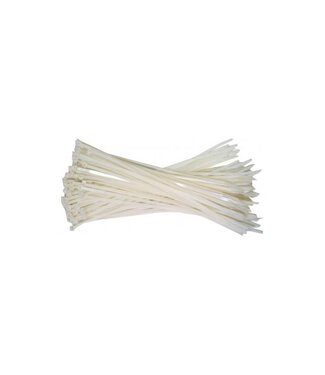 Kabelbinders, 368x7,6 mm, Transparant, 100 stuks